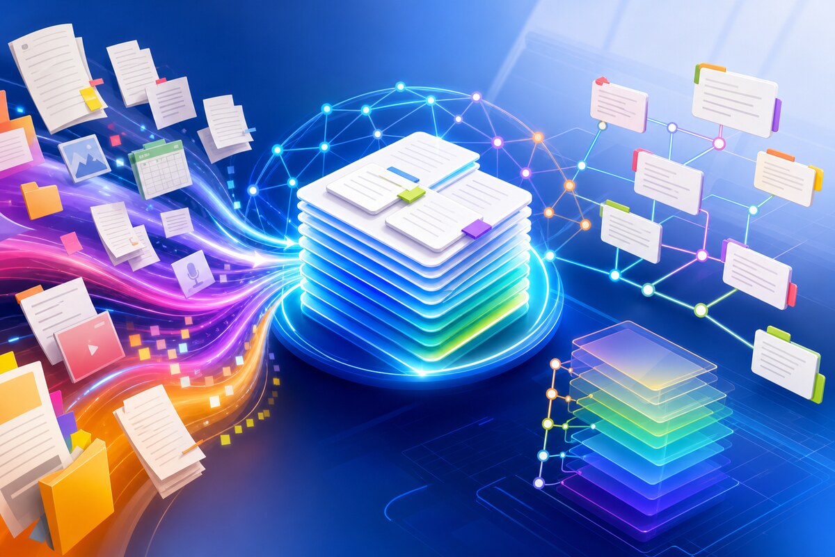 AI-maintained knowledge base with connected wiki pages and source documents