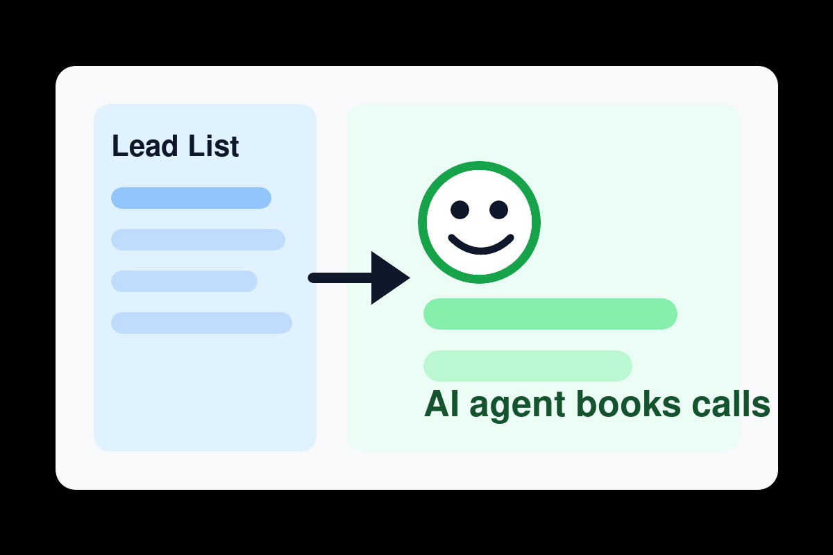 Local business AI agent turning lead lists into booked calls